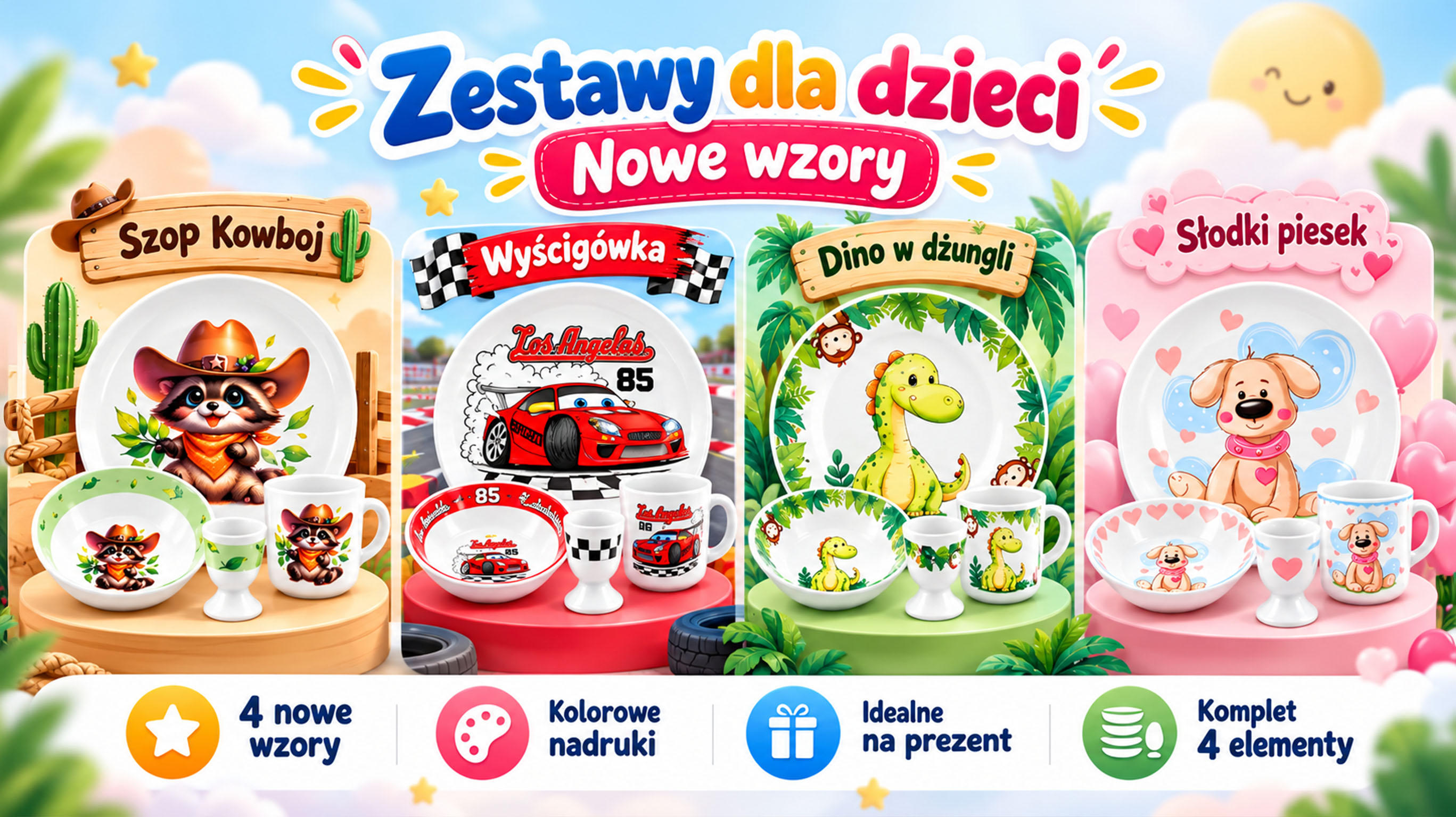 Zestawy dla dzieci - nowe wzory